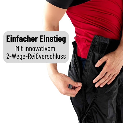 Regenhose „Zipp“: 10.000 mm, atmungsaktiv, Full‑Zip