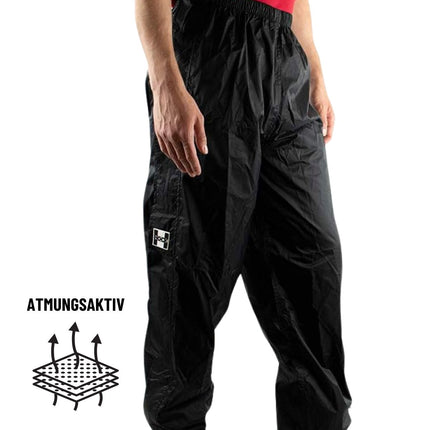 Regenhose „Zipp“: 10.000 mm, atmungsaktiv, Full‑Zip