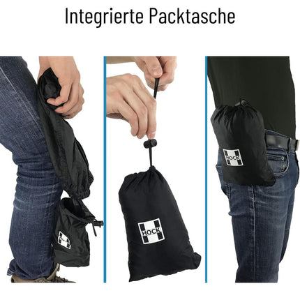 Regenhose „Zipp“: 10.000 mm, atmungsaktiv, Full‑Zip