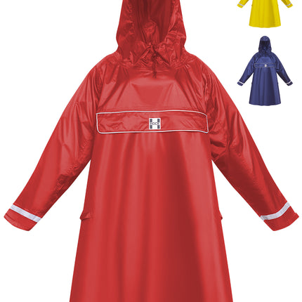 HOCK Premium „E-Bike Poncho“, Regenponcho mit Ärmel für Fahrrad und E-Bike, für Helme geeignet - Regencape 100,0% wasserdicht, Fahrradponcho für Herren & Damen