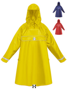 HOCK Premium „E-Bike Poncho“, Regenponcho mit Ärmel für Fahrrad und E-Bike, für Helme geeignet - Regencape 100,0% wasserdicht, Fahrradponcho für Herren & Damen