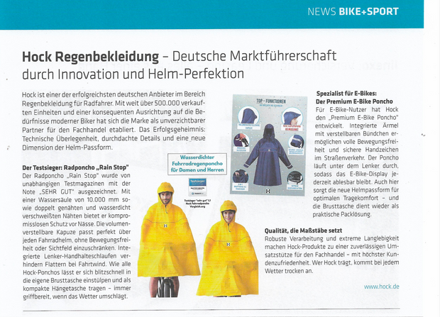 Bike+Sport über Hock: Marktführer durch Innovation