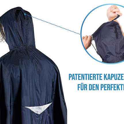 Radponcho "Rain Stop" - Fahrrad Regenponcho - Der Testsieger