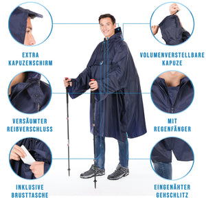 Wanderponcho "Wetter AS Klima"