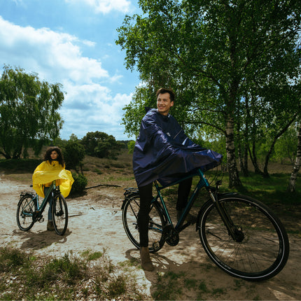 HOCK Fahrrad Regenponcho 'Rain Light' - Der 'Alltags-Poncho' mit Kapuze und seitlicher Armöffnung