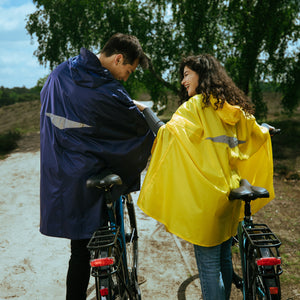 HOCK Fahrrad Regenponcho 'Rain Light' - Der 'Alltags-Poncho' mit Kapuze und seitlicher Armöffnung
