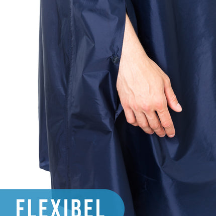 HOCK Fahrrad Regenponcho 'Rain Light' - Der 'Alltags-Poncho' mit Kapuze und seitlicher Armöffnung