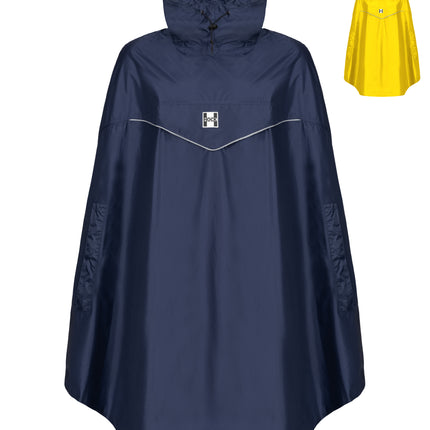 HOCK Fahrrad Regenponcho 'Rain Light' - Der 'Alltags-Poncho' mit Kapuze und seitlicher Armöffnung